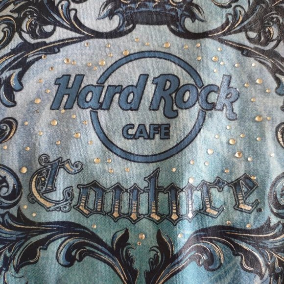 Ladies Hard Rock Couture Denver Blue Shirt Medium - Picture 10 of 10
